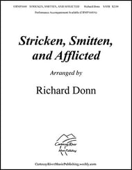 Stricken, Smitten, and Afflicted SATB choral sheet music cover Thumbnail